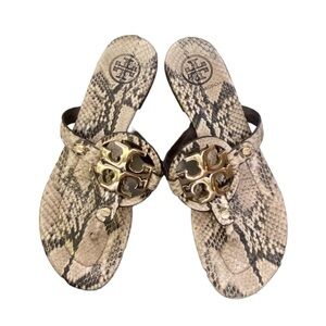 Tory Burch Miller  2 in Doria Snake Print size 9.5 GUC